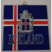 Ceramic Tile - Iceland Flag & Crest